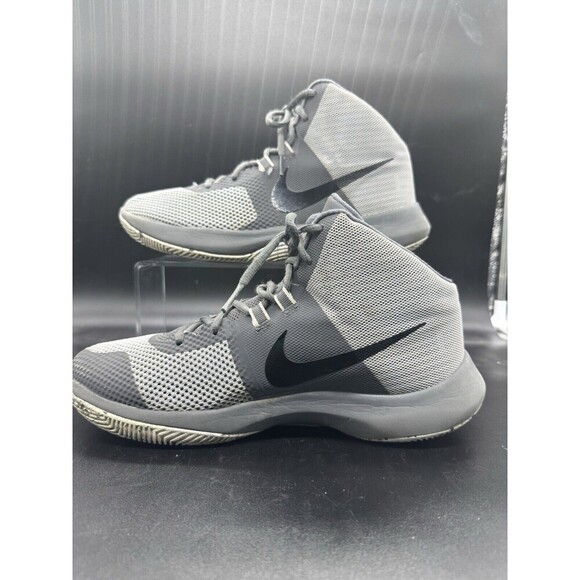 Nike Men\'s Air Precision Wolf Grey Black Mens Size 8 898455-004 EUC Basketball